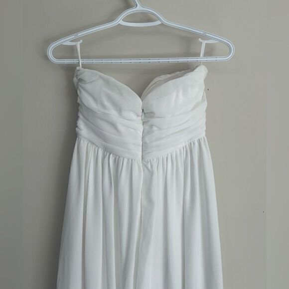 Lulu’s Love and Be Loved Ivory Strapless Maxi Dress Sz M - Picture 12 of 16
